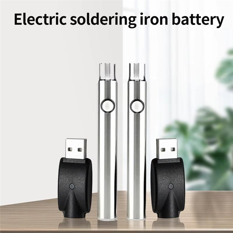 AB34-2Pcs Portable Electric Soldering Iron Pen 350 Battery Welding Tool 510 Thread Heat Tips Electronic Welding Repair Tools срібний
AB34-2Pcs Portable Electric Soldering Iron Pen 350 Battery Welding Tool 510 Thread Heat Tips Electronic Welding Repair Tools срібний