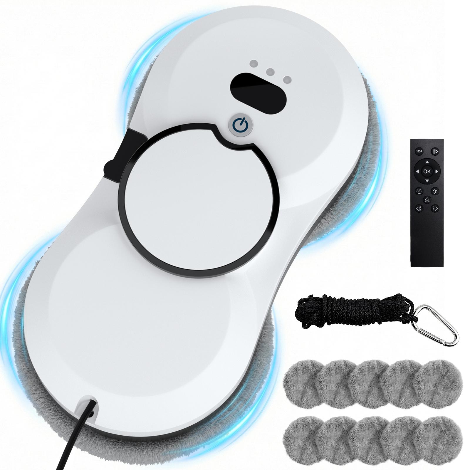 Auto Window Cleaning Robot Edge Detection AI Path Single-sided water spray 5600PA Suction Power
Auto Window Cleaning Robot Edge Detection AI Path Single-sided water spray 5600PA Suction Power