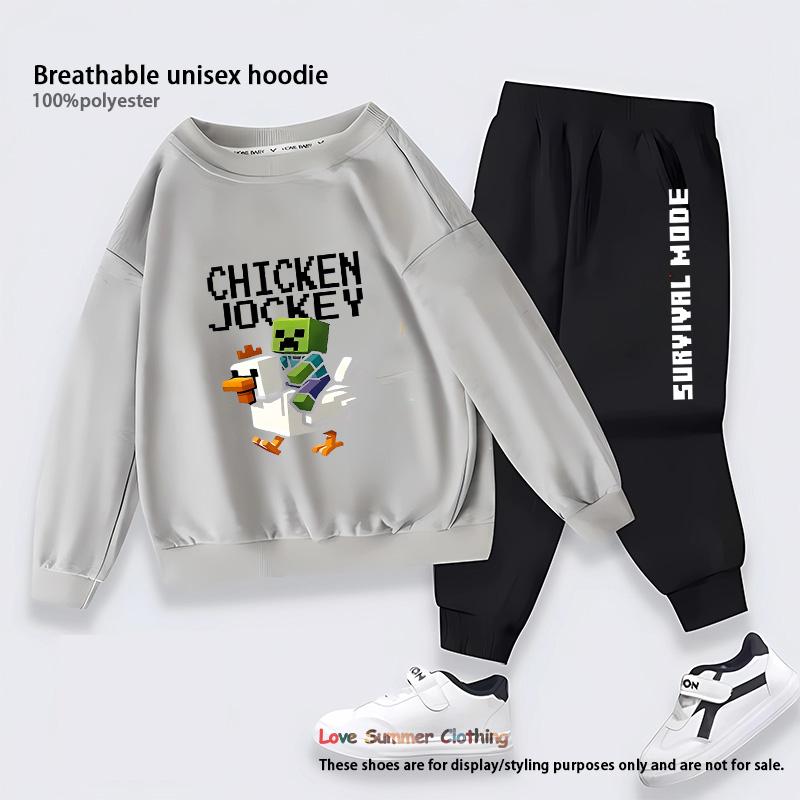 Minecraft Вершник на курці Дитячий спортивний костюм Набір HD-принт осінній 2-предметний для хлопчиків та дівчаток набір світшот дихаючий поліестер без капюшона повсякденний дитячий одяг 150
Minecraft Вершник на курці Дитячий спортивний костюм Набір HD-принт осінній 2-предметний для хлопчиків та дівчаток набір світшот дихаючий поліестер без капюшона повсякденний дитячий одяг 150