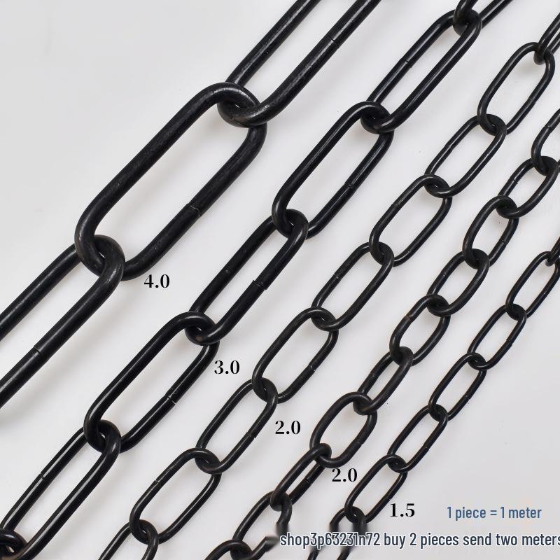 Decorative Black Iron Chain for Pendant Lights and Hanging Tags Wire Thickness 1.5/mm
Decorative Black Iron Chain for Pendant Lights and Hanging Tags Wire Thickness 1.5/mm