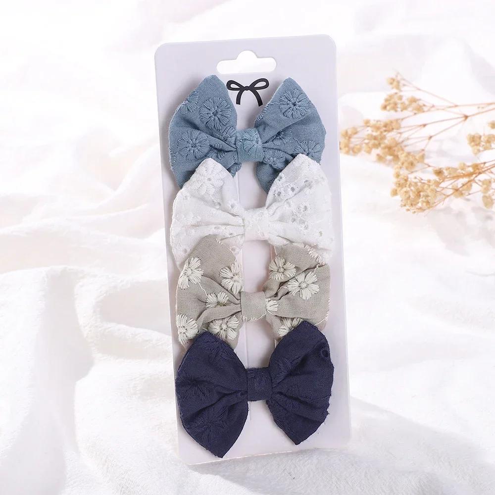 4Pcs/Set Lovely Bowknot Clips Hairpins Baby Girl Fresh Pastoral Style Hairclips Hair Accessories Kids Print Hollow Hairgripe
4Pcs/Set Lovely Bowknot Clips Hairpins Baby Girl Fresh Pastoral Style Hairclips Hair Accessories Kids Print Hollow Hairgripe