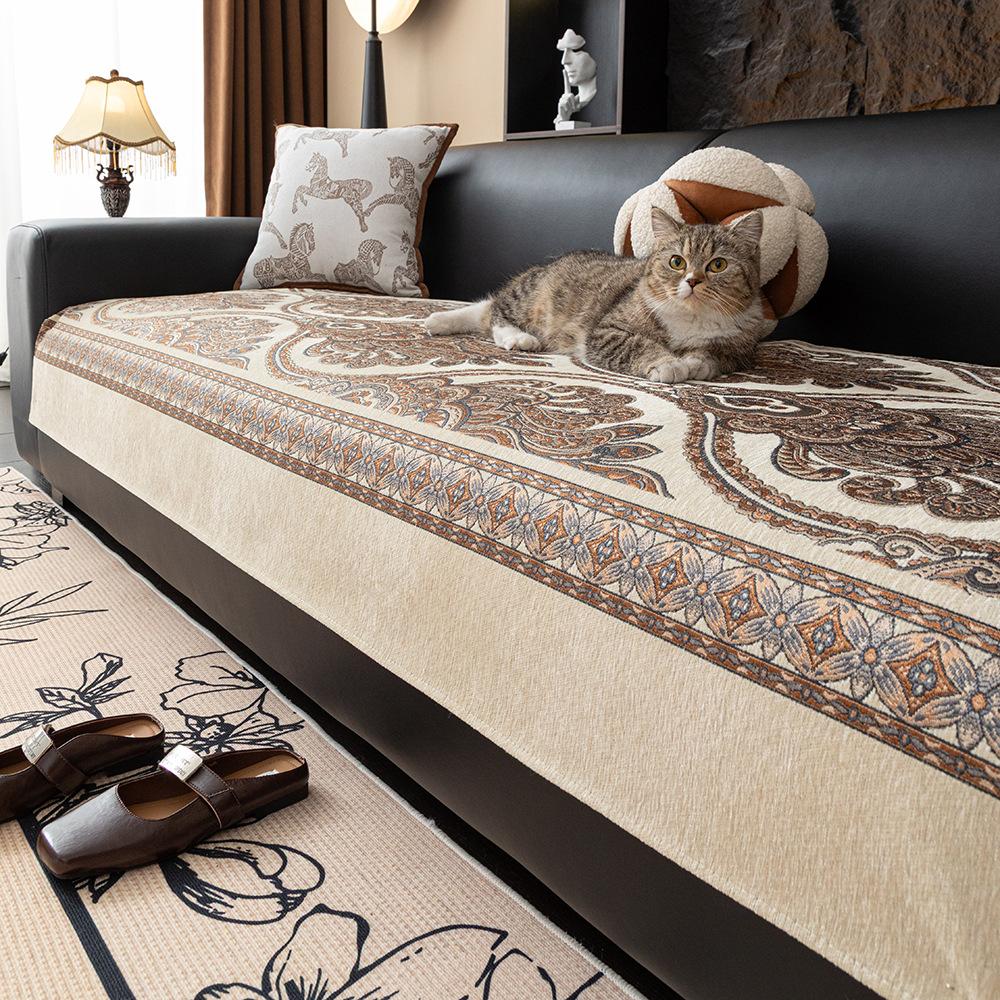 Новый европейский легкий люкс Новый китайский всесезонный универсальный жаккардовый модный чехол на подушку для дивана из шенилла Полотенце для спинки 90*90cm
Новый европейский легкий люкс Новый китайский всесезонный универсальный жаккардовый модный чехол на подушку для дивана из шенилла Полотенце для спинки 90*90cm