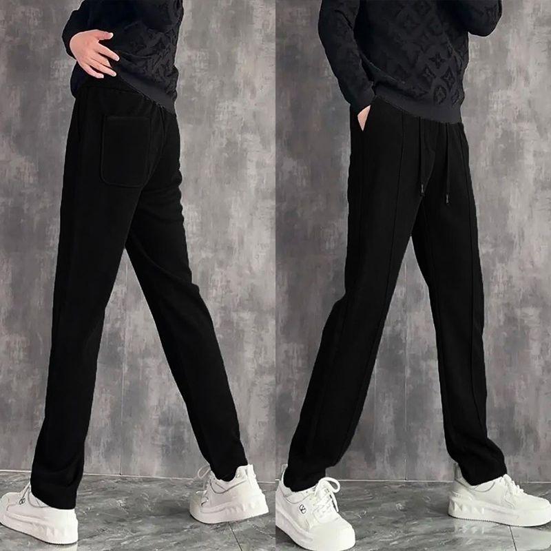 Straight-leg Simple Casual Pants Men Loose Wide-leg High Street Solid Versatile Sweatpants Elastic High-waist Fashion Trousers XXXL чорний
Straight-leg Simple Casual Pants Men Loose Wide-leg High Street Solid Versatile Sweatpants Elastic High-waist Fashion Trousers XXXL чорний
