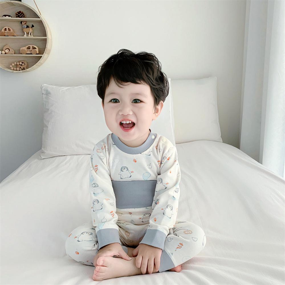 High-Waist Cotton Baby Pajamas Set: Newborn Belly Protection for Spring & Autumn 90 cm
High-Waist Cotton Baby Pajamas Set: Newborn Belly Protection for Spring & Autumn 90 cm