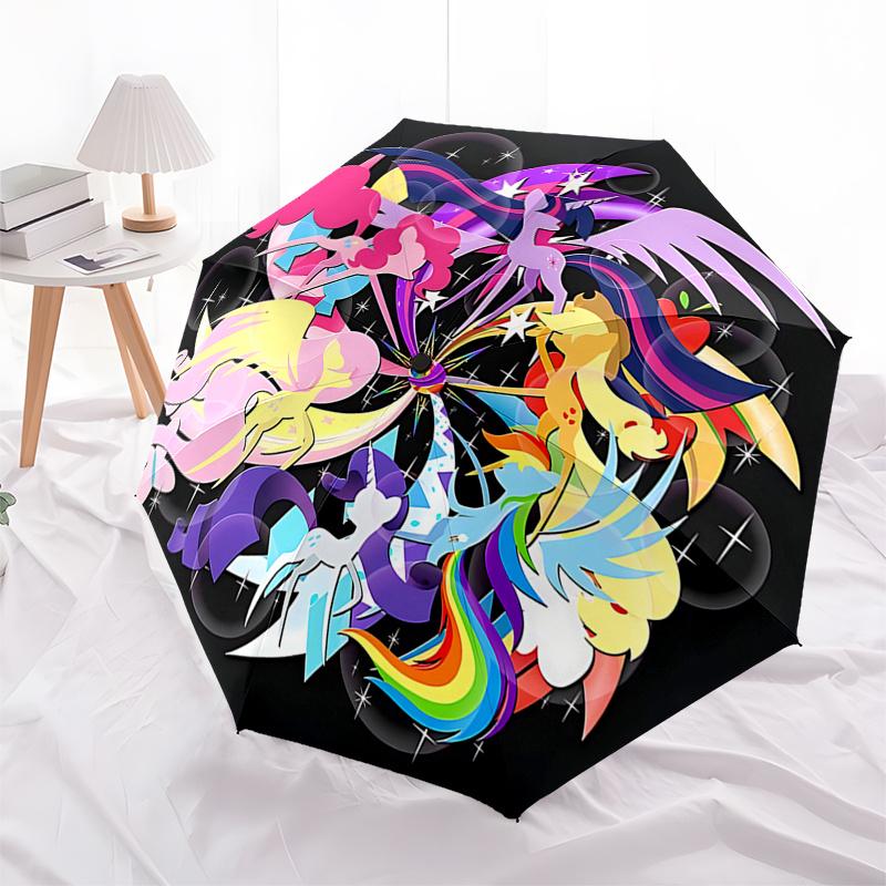 Rainbow Dash Automatic Folding Umbrella: Portable 3-Fold Design with 8-Bone Frame - Perfect for Fans, Travelers, and Everyday Use!0104466a
Rainbow Dash Automatic Folding Umbrella: Portable 3-Fold Design with 8-Bone Frame - Perfect for Fans, Travelers, and Everyday Use!0104466a