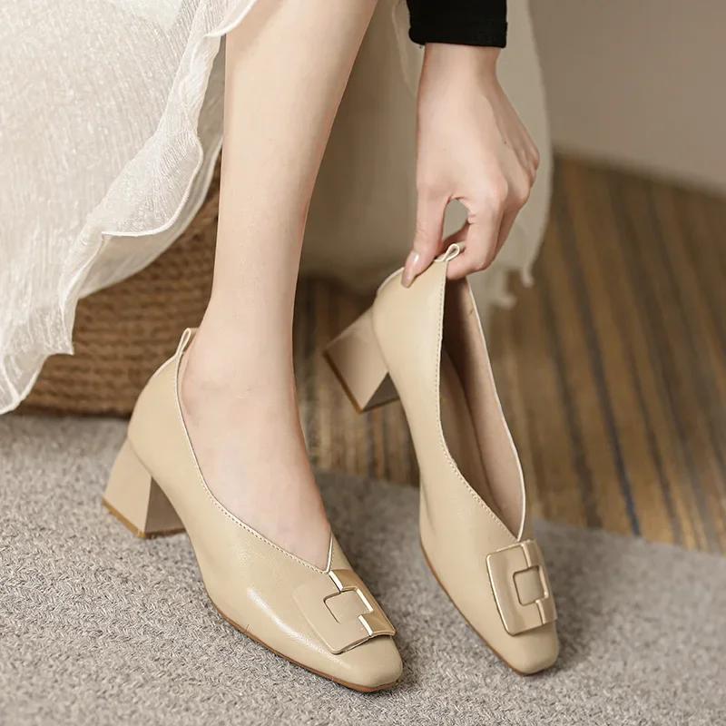 Модная женская весенняя обувь Слипоны с квадратным носком на высоком каблуке Ретро металлическая пряжка Женские туфли Мэри Джейн с мелким вырезом Zapatos De Mujer Женские лоферы 33 абрикосовый
Модная женская весенняя обувь Слипоны с квадратным носком на высоком каблуке Ретро металлическая пряжка Женские туфли Мэри Джейн с мелким вырезом Zapatos De Mujer Женские лоферы 33 абрикосовый
