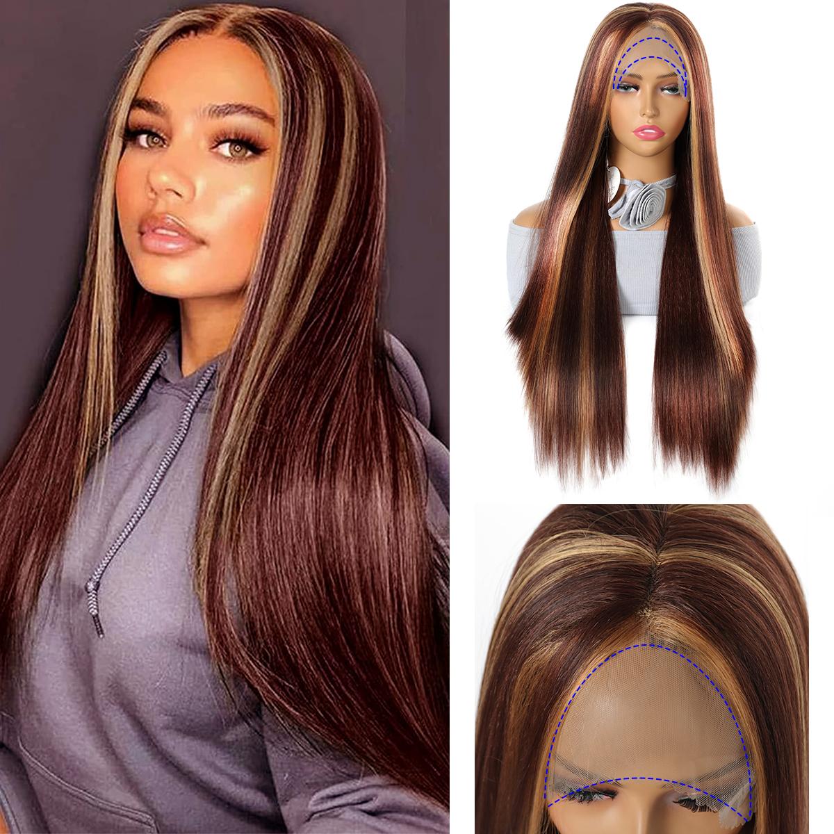 Парик Lovestory Ombre Highlight, кружевные передние парики, шелковистые прямые, медовый блондин, коричневый цвет, термостойкие синтетические, свободная часть натуральной линии волос
Парик Lovestory Ombre Highlight, кружевные передние парики, шелковистые прямые, медовый блондин, коричневый цвет, термостойкие синтетические, свободная часть натуральной линии волос