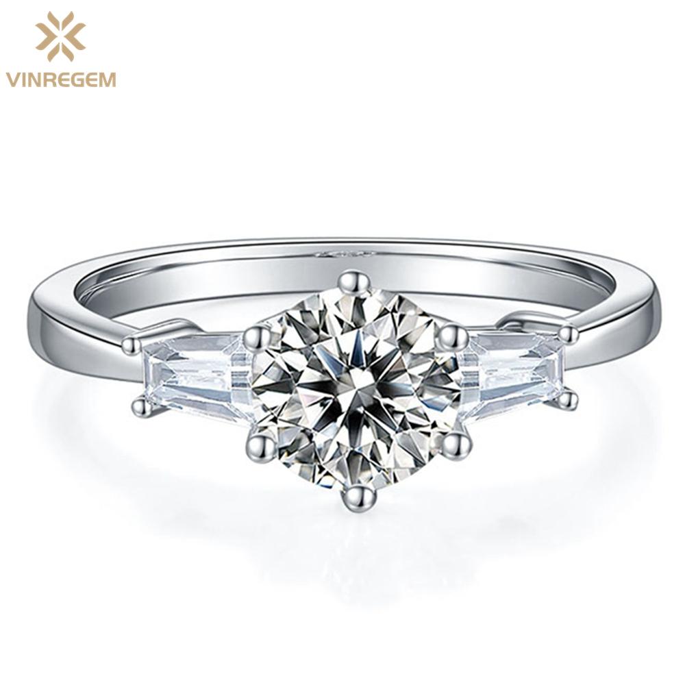 Vinregem модное 100% стерлинговое серебро 925 пробы VVS1 1CT D цвет настоящий муассанит с бриллиантом на свадьбу, помолвку, ювелирные изделия, женское кольцо, подарок на годовщину
Vinregem модное 100% стерлинговое серебро 925 пробы VVS1 1CT D цвет настоящий муассанит с бриллиантом на свадьбу, помолвку, ювелирные изделия, женское кольцо, подарок на годовщину