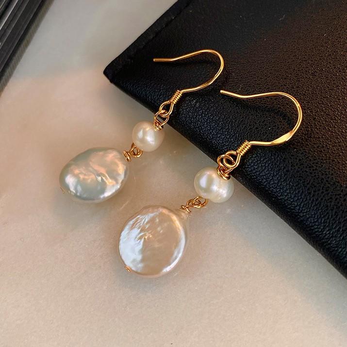 New Arrival Trendy Natural Baroque Button Freshwater Pearl 14K Gold Filled Female Tassels Drop Earrings Anti Allergy Gifts
New Arrival Trendy Natural Baroque Button Freshwater Pearl 14K Gold Filled Female Tassels Drop Earrings Anti Allergy Gifts