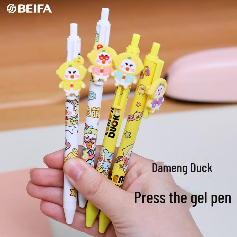 Beifa 36-Pack Da Meng Duck гелевые ручки для студентов - Креативные мультяшные канцелярские принадлежности 0.5mm Black
Beifa 36-Pack Da Meng Duck гелевые ручки для студентов - Креативные мультяшные канцелярские принадлежности 0.5mm Black