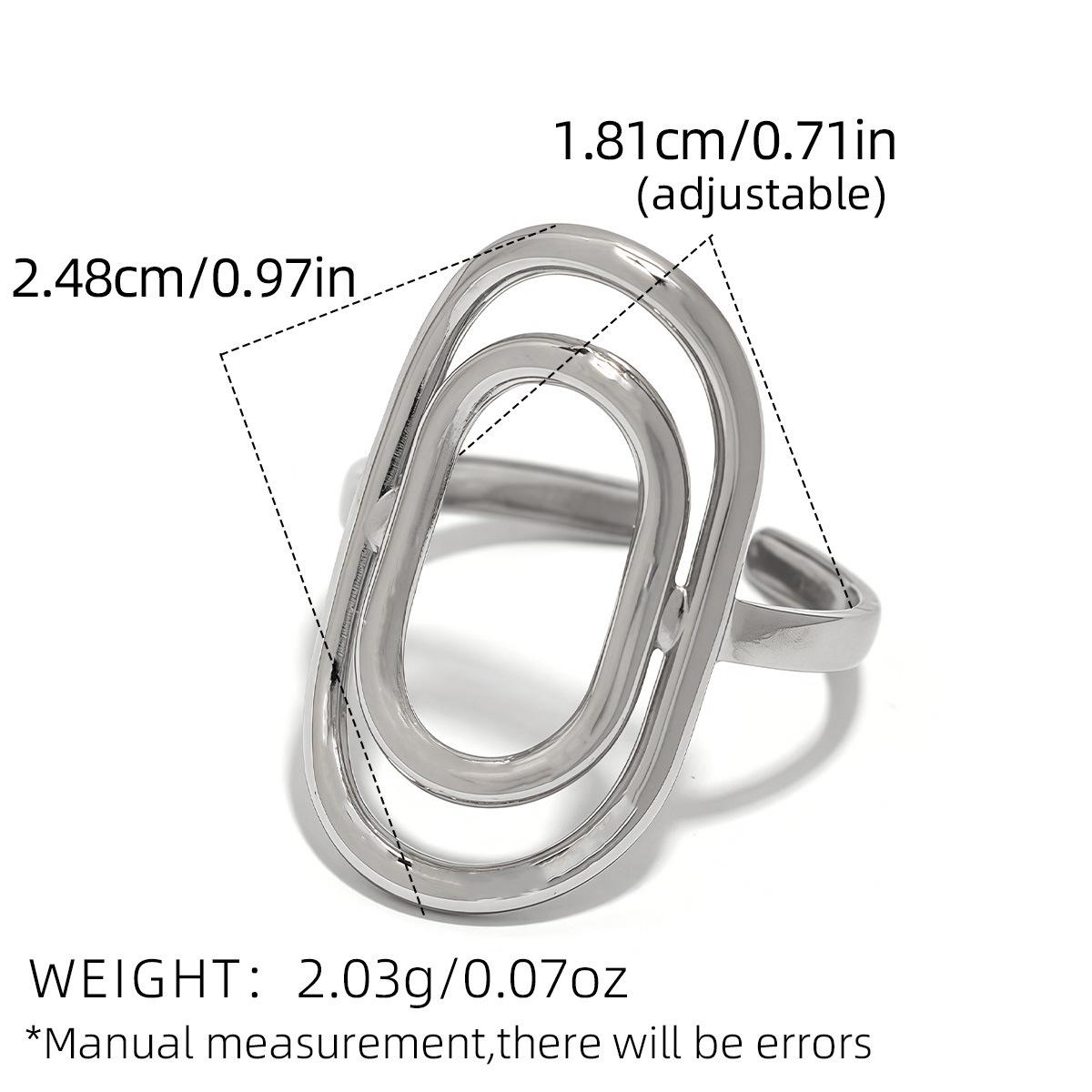 Stainless Steel Hollow Ring for Unisex Geometric Line Multi-Layer Open Adjustable Ring Minimalist Daily Wear Party Jewelry Gifts
Stainless Steel Hollow Ring for Unisex Geometric Line Multi-Layer Open Adjustable Ring Minimalist Daily Wear Party Jewelry Gifts