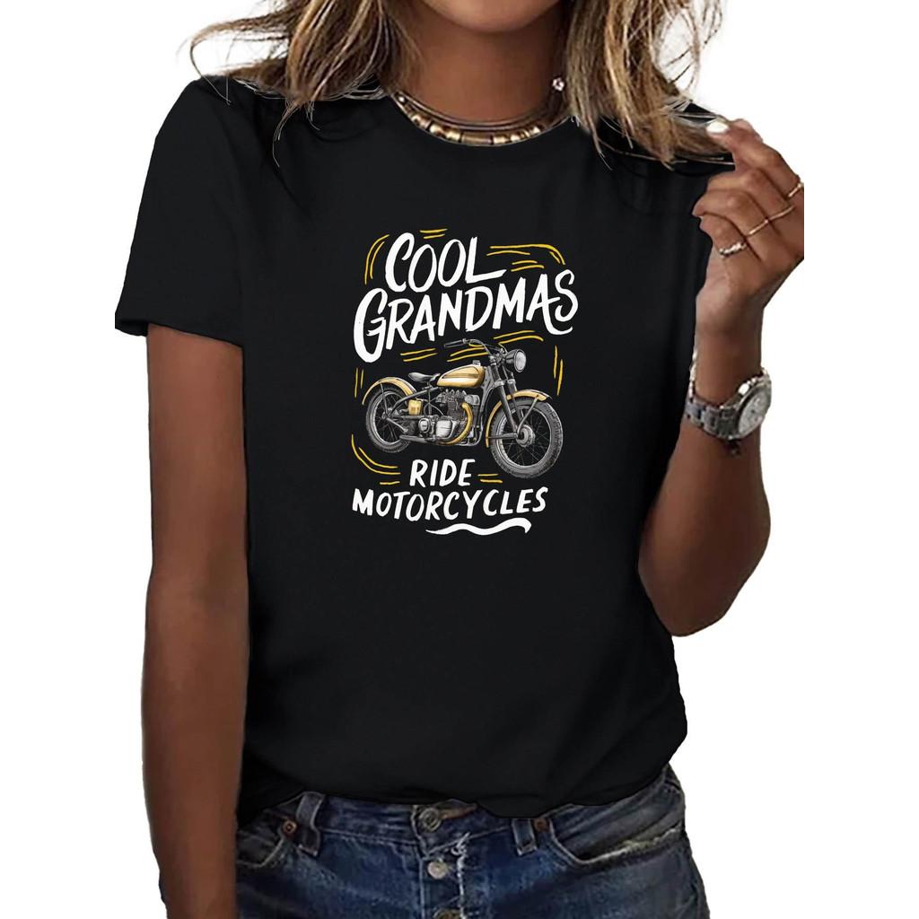 Cool grandma riding a motorcycle, women s T-shirt comfortable fit, suitable for summer and spring, women s clothing, loose version 3XL чорний
Cool grandma riding a motorcycle, women s T-shirt comfortable fit, suitable for summer and spring, women s clothing, loose version 3XL чорний