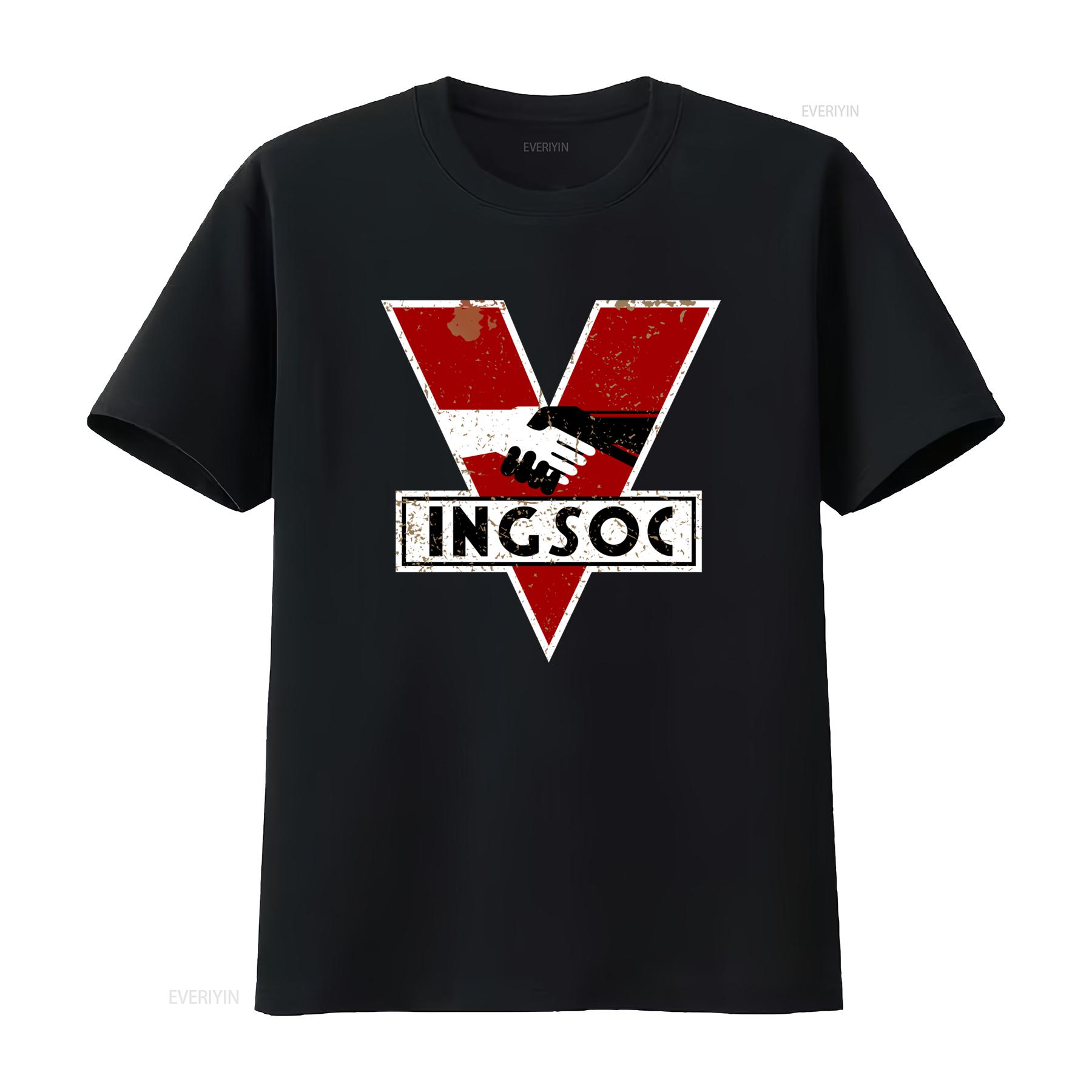 1984 Vintage INGSOC Logo T Shirt Big Oceania Brother Design by George Orwell vintage Washed fashion Soft Versatile 4XL
1984 Vintage INGSOC Logo T Shirt Big Oceania Brother Design by George Orwell vintage Washed fashion Soft Versatile 4XL