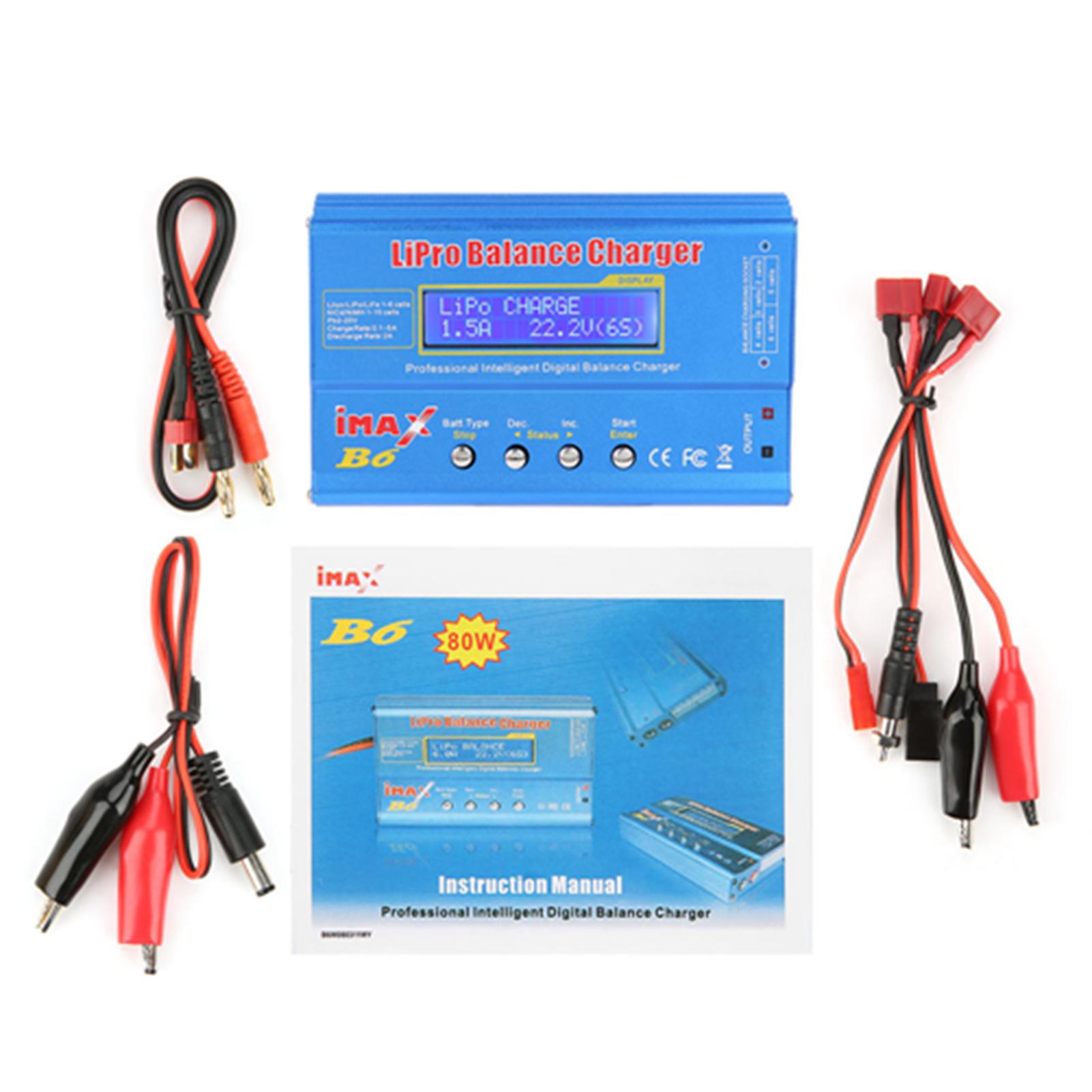 Balance RC Balance Charger B6 80W Digital LCD Balance Discharger for LLiPo NiMH RC Battery RC Battery Balanced Charger
Balance RC Balance Charger B6 80W Digital LCD Balance Discharger for LLiPo NiMH RC Battery RC Battery Balanced Charger