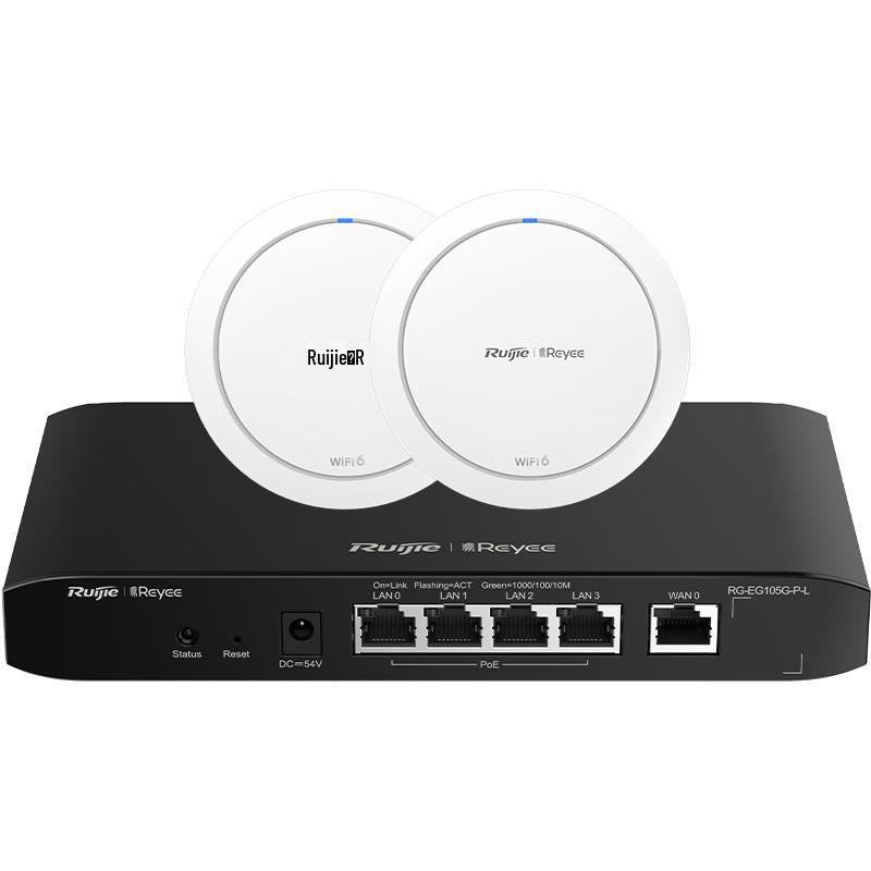 Ruijie WiFi 6 AX1800 Whole-Home Ceiling AP & Gateway Kit (CN version)
Ruijie WiFi 6 AX1800 Whole-Home Ceiling AP & Gateway Kit (CN version)