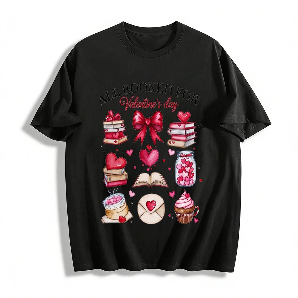All Booked For Valentines Day Book Heart Graphic Casual Top Pure cotton T-shirt 6XL
All Booked For Valentines Day Book Heart Graphic Casual Top Pure cotton T-shirt 6XL
