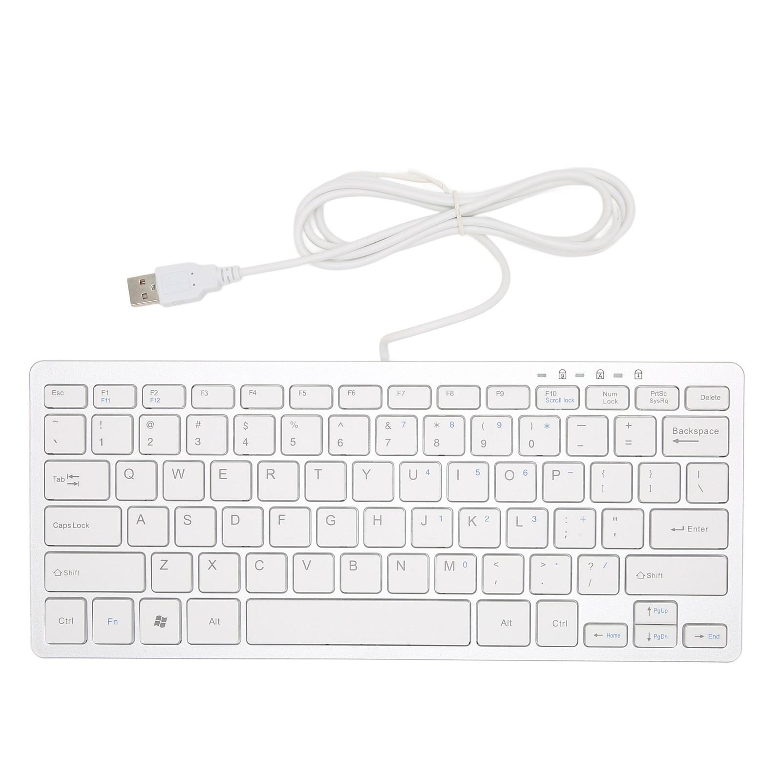 Mini Keyboard Mini Ultra Thin 78 Keys USB Wired Keyboard Scissor Keys Plug and Play Business Office серебряный
Mini Keyboard Mini Ultra Thin 78 Keys USB Wired Keyboard Scissor Keys Plug and Play Business Office серебряный