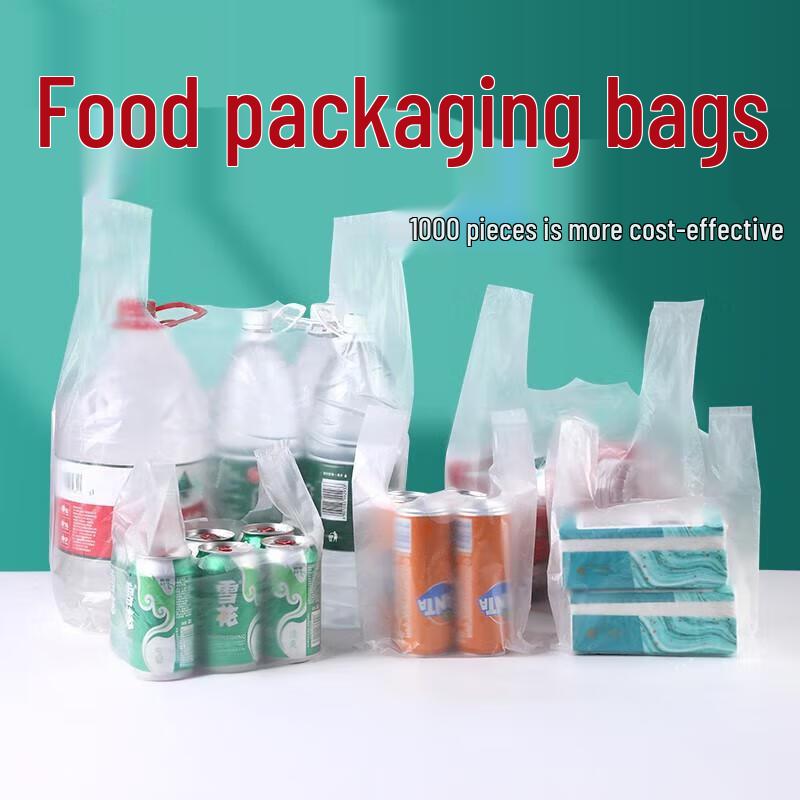 NHZHIW White Medium Thickness T-Shirt Plastic Bags, 100 Count
NHZHIW White Medium Thickness T-Shirt Plastic Bags, 100 Count