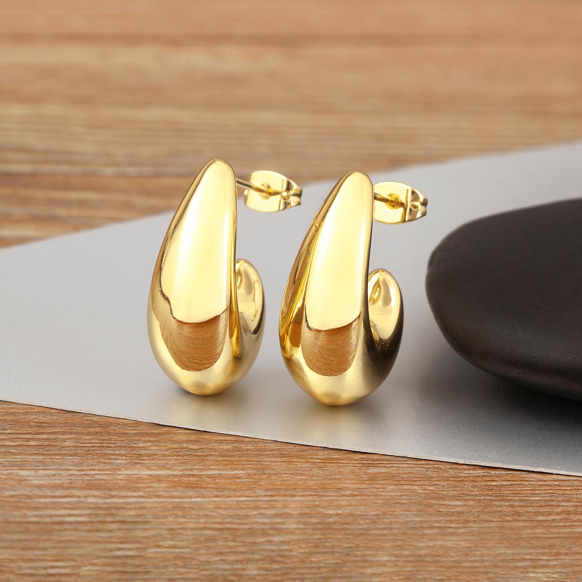 Nidin New Trendy S/M/L Size Waterdrop Shape Stud Earrings For Women Irregular Geometric Copper Ear Jewelry Wedding Party Gifts
Nidin New Trendy S/M/L Size Waterdrop Shape Stud Earrings For Women Irregular Geometric Copper Ear Jewelry Wedding Party Gifts