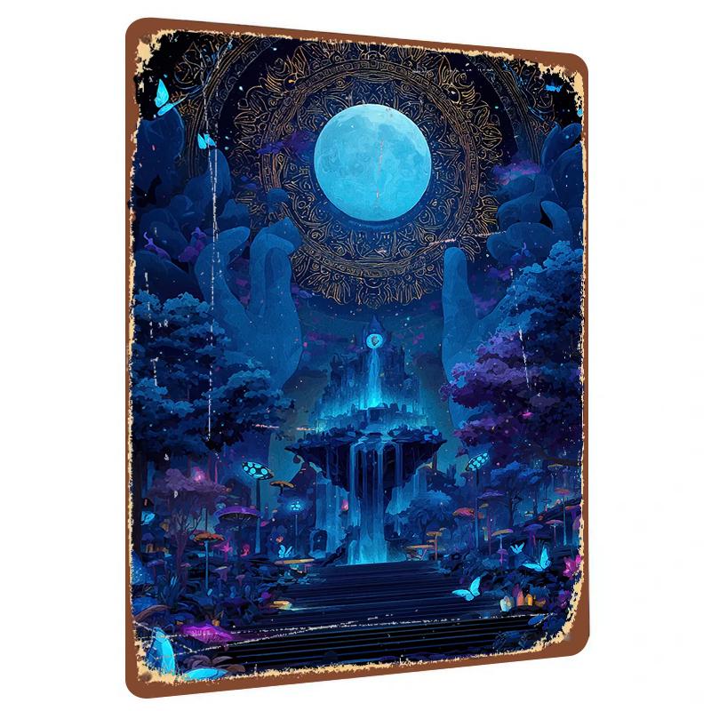 Dreamy Moonlight Castle Floating Island Metal Iron Painting Home Living Room Bedroom Decorative Mural 20x30cm(7.8x11.8inch)
Dreamy Moonlight Castle Floating Island Metal Iron Painting Home Living Room Bedroom Decorative Mural 20x30cm(7.8x11.8inch)