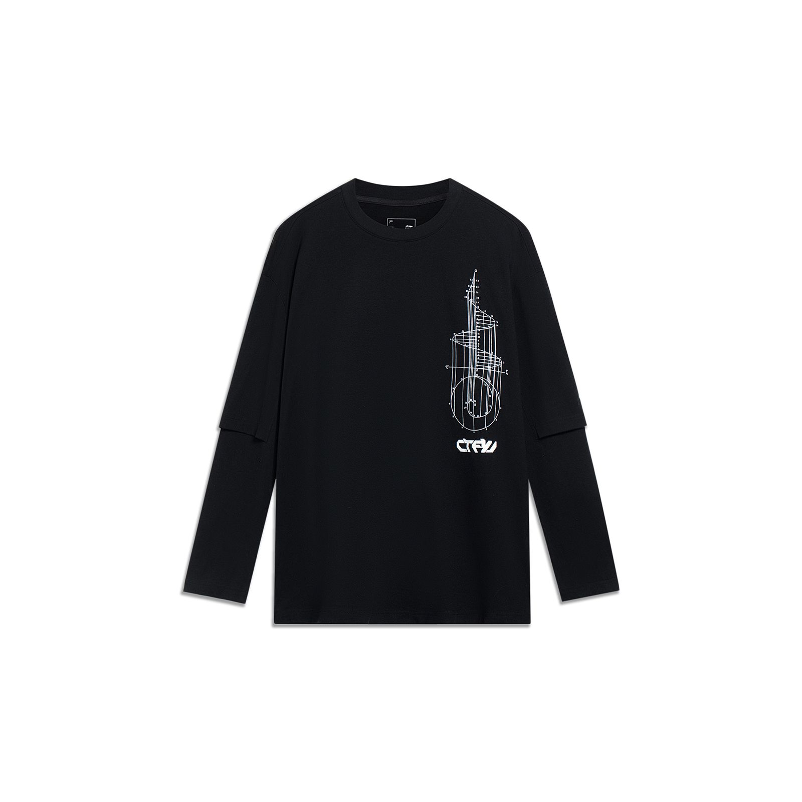 Li-Ning Sports Fashion Series Geometric Pattern Letter Print Casual Long Sleeve T-Shirt Unisex Tops Black AHST581-4
Li-Ning Sports Fashion Series Geometric Pattern Letter Print Casual Long Sleeve T-Shirt Unisex Tops Black AHST581-4