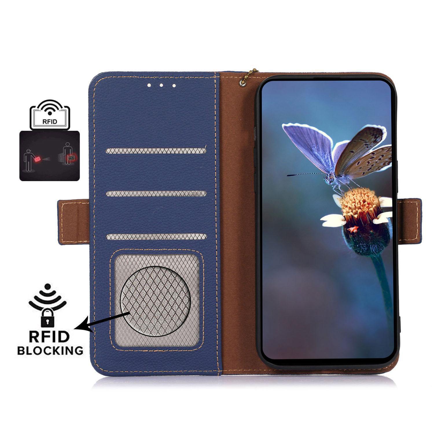 For Asus Zenfone 10 5G RFID Blocking Genuine Cow Leather Phone Case Litchi Texture Stand Wallet Cover Sapphire
For Asus Zenfone 10 5G RFID Blocking Genuine Cow Leather Phone Case Litchi Texture Stand Wallet Cover Sapphire