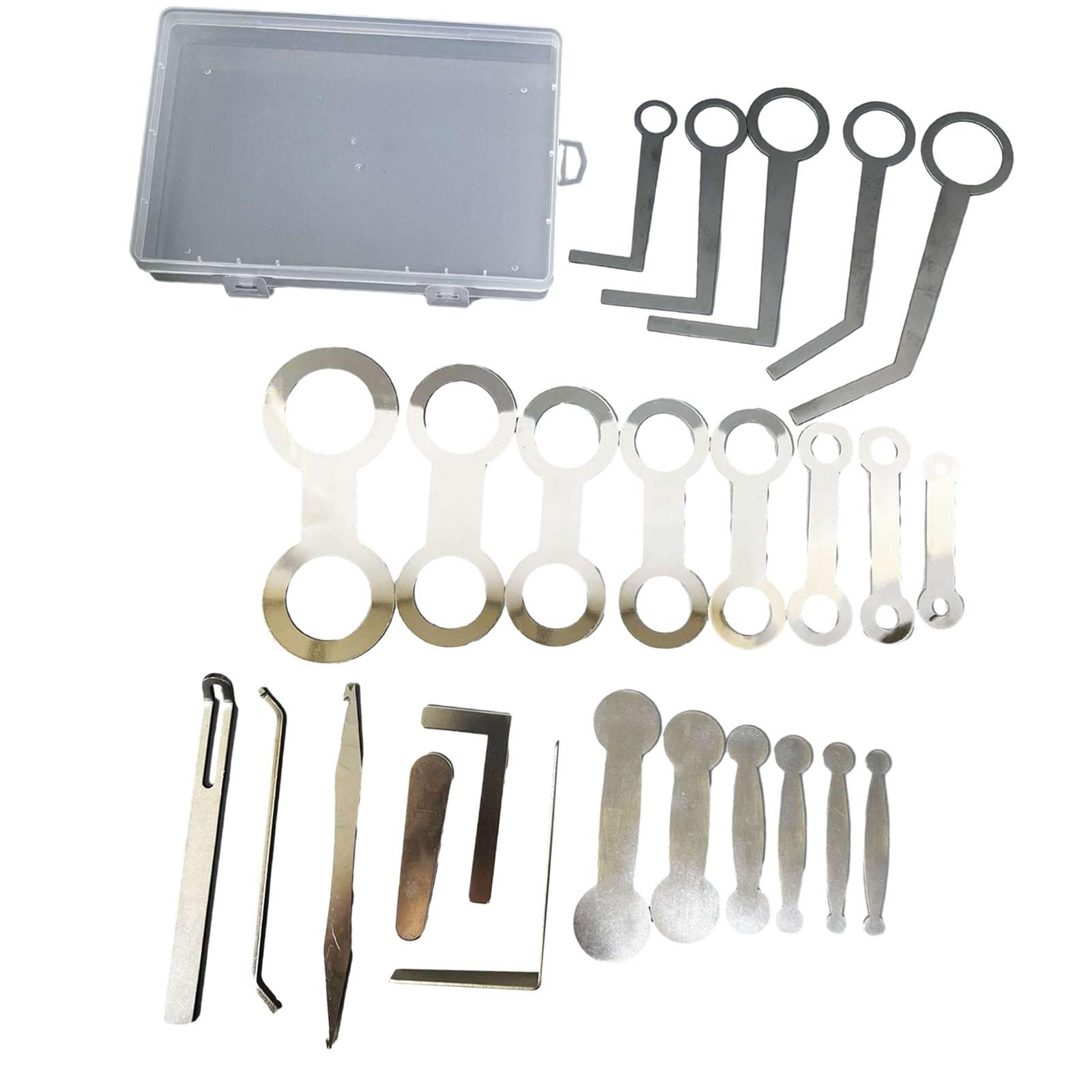Saxophone Repair Tool Kit Professional Stainless Steel Pad Leveling Set for Woodwind Instruments and Alto Sax
Saxophone Repair Tool Kit Professional Stainless Steel Pad Leveling Set for Woodwind Instruments and Alto Sax