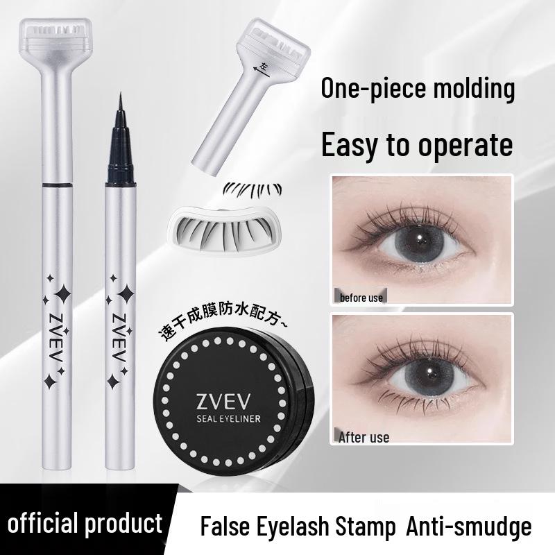 ZVEV Eyelash Stamp & Eyeliner Duo - Beginner-Friendly, Waterproof, Sweatproof, Smudge-Proof. 0.5ml Eyeliner + 3ml Brow Gel
ZVEV Eyelash Stamp & Eyeliner Duo - Beginner-Friendly, Waterproof, Sweatproof, Smudge-Proof. 0.5ml Eyeliner + 3ml Brow Gel