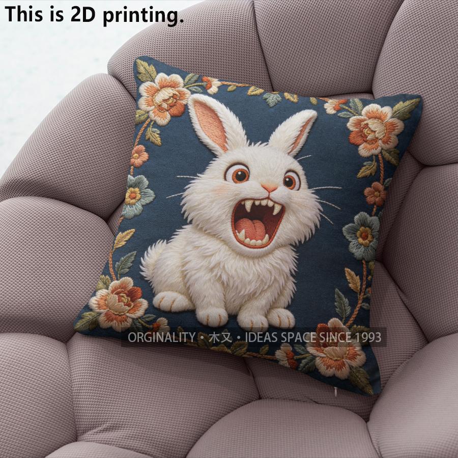 Vintage Floral Cute Funny Rabbit Throw Pillow Covers Pattern Cushion Cover Suitable for Sofa Bedroom Car Pillow Cover 40x40cm
Vintage Floral Cute Funny Rabbit Throw Pillow Covers Pattern Cushion Cover Suitable for Sofa Bedroom Car Pillow Cover 40x40cm