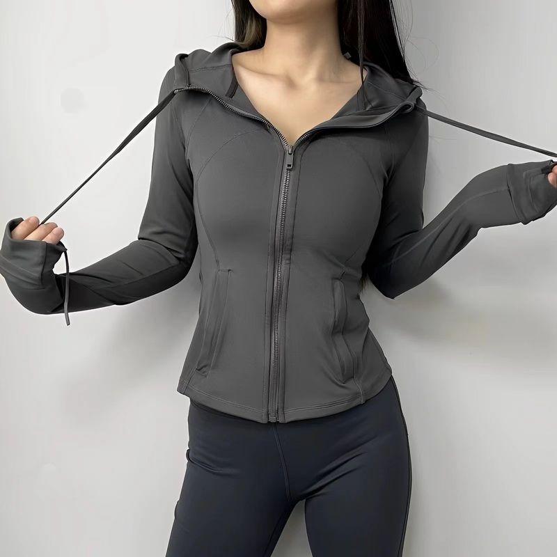 Guangzhou Tonghua Garment Co., Ltd. Yoga Clothes Coat Spring & Fall Hooded Women s Jacket Elastic Slim Fit Slimming Graphite gray hooded jacket L
Guangzhou Tonghua Garment Co., Ltd. Yoga Clothes Coat Spring & Fall Hooded Women s Jacket Elastic Slim Fit Slimming Graphite gray hooded jacket L