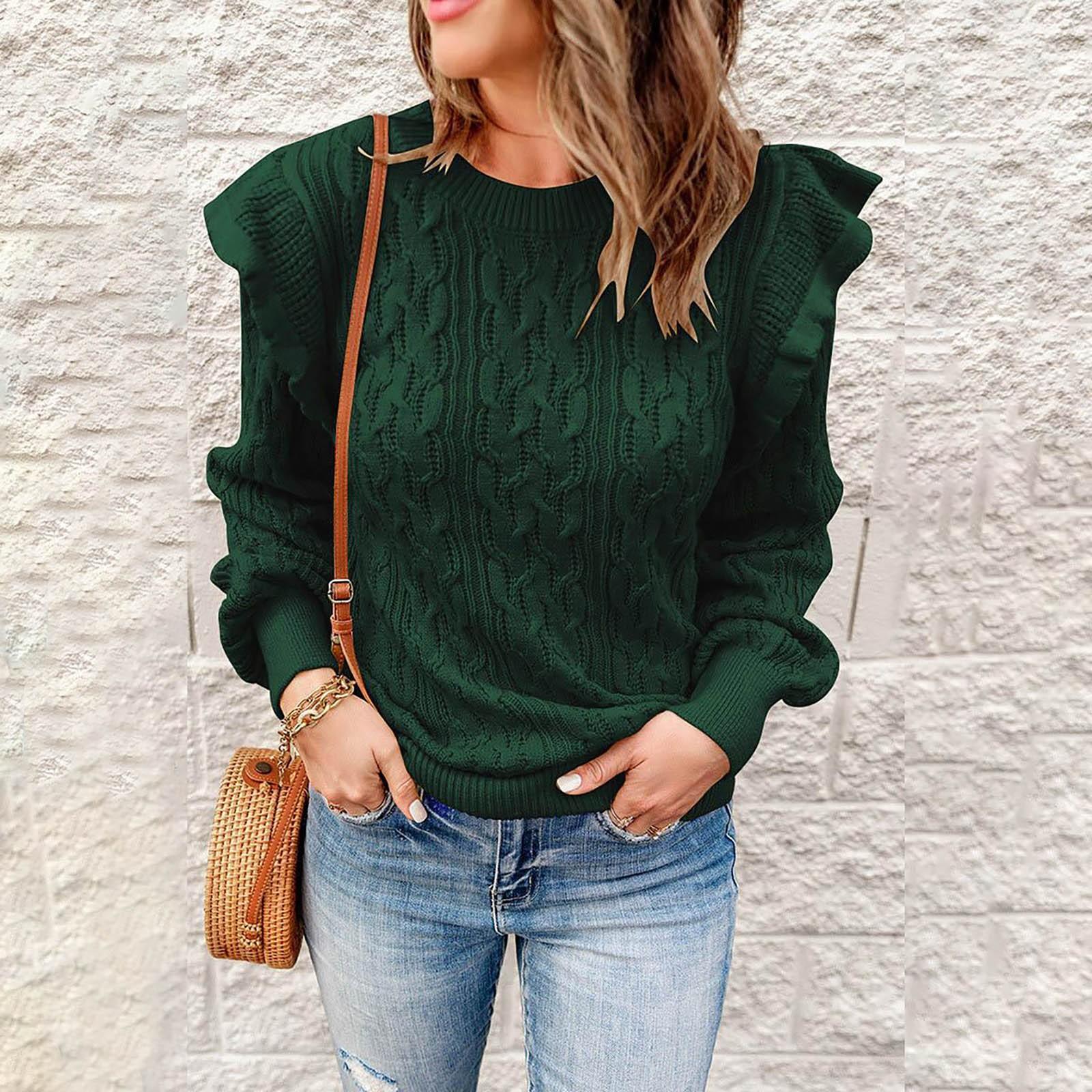 Женский и зимний толстый свитер однотонного цвета, свободный свитер с длинными рукавами S зелёный
Женский и зимний толстый свитер однотонного цвета, свободный свитер с длинными рукавами S зелёный