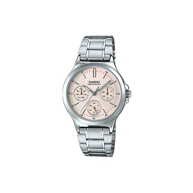 Casio Standard Series Business Casual Fashion Classic Three Eye Six Needle Roman Scale Waterproof Quartz Movement Stainless Steel Strap LTP-V300D-4A Regular Watch Box,Pink Watch Dial
Casio Standard Series Business Casual Fashion Classic Three Eye Six Needle Roman Scale Waterproof Quartz Movement Stainless Steel Strap LTP-V300D-4A Regular Watch Box,Pink Watch Dial