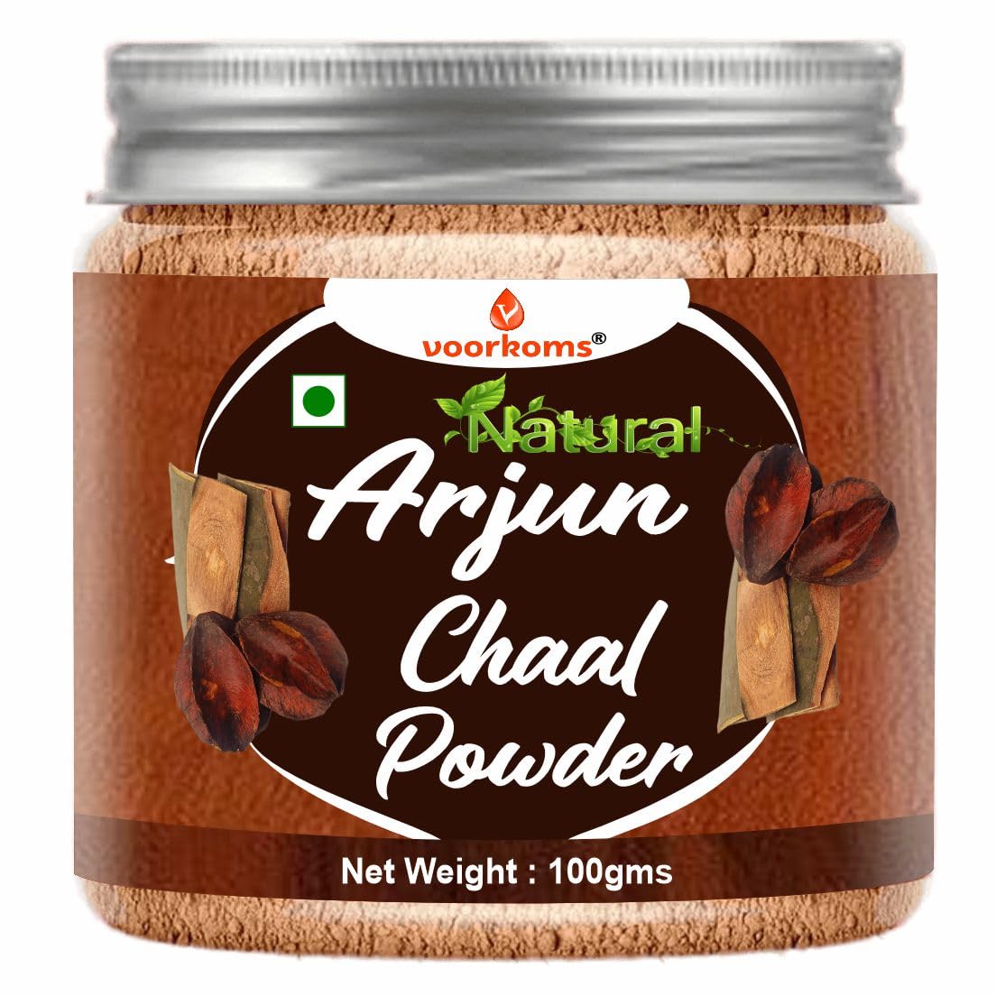 Voorkoms Arjuna Bark Powder (Terminalia Arjuna) Arjun Ki Chaal Powder Supports | 100gm 0.2lbs
Voorkoms Arjuna Bark Powder (Terminalia Arjuna) Arjun Ki Chaal Powder Supports | 100gm 0.2lbs