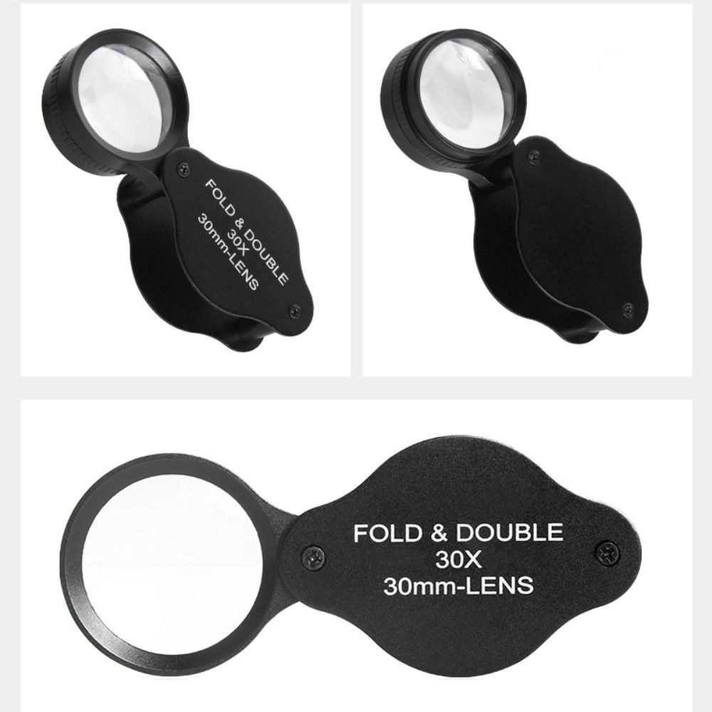 Convenient Storage 30x Folding Magnifying Glass Handheld Reading Magnifier Manual Repair чорний
Convenient Storage 30x Folding Magnifying Glass Handheld Reading Magnifier Manual Repair чорний