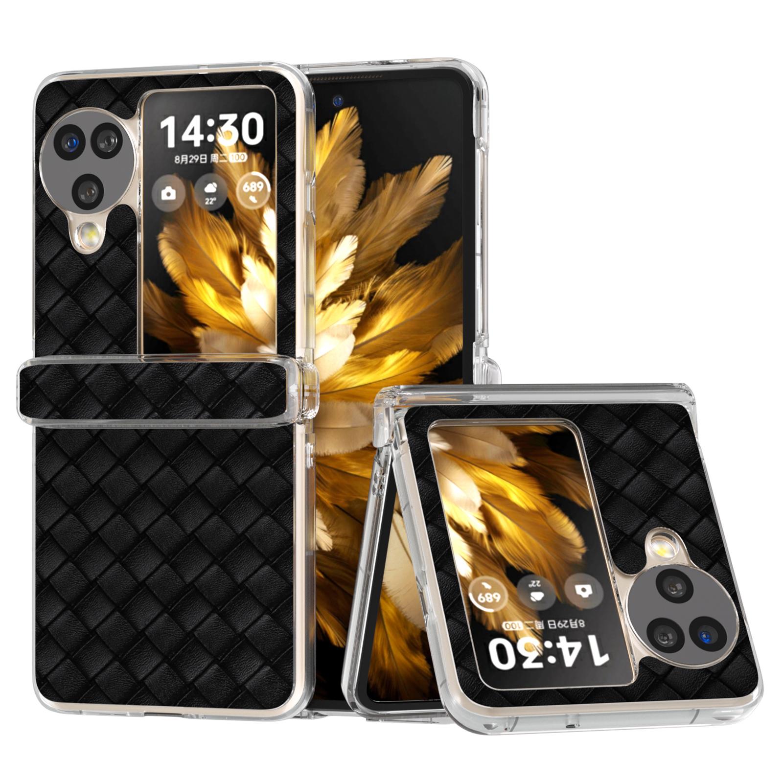 For Oppo Find N3 Flip 5G Case Woven Texture Leather+PC Clear Edge Phone Cover Black
For Oppo Find N3 Flip 5G Case Woven Texture Leather+PC Clear Edge Phone Cover Black