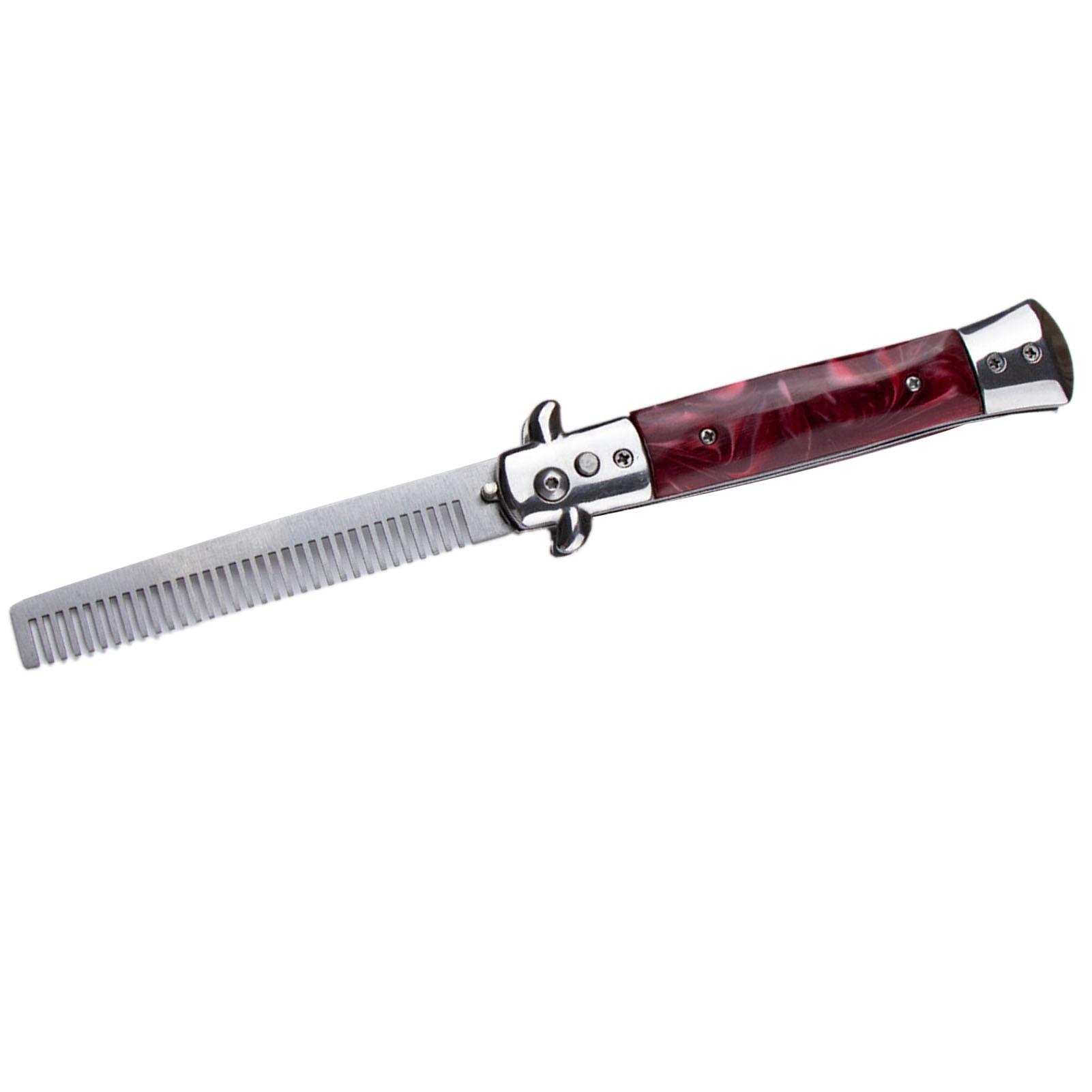 Расческа для волос Switchblade Oil из нержавеющей стали с автоматической пружиной и складным гребнем для укладки волос красного цвета
Расческа для волос Switchblade Oil из нержавеющей стали с автоматической пружиной и складным гребнем для укладки волос красного цвета