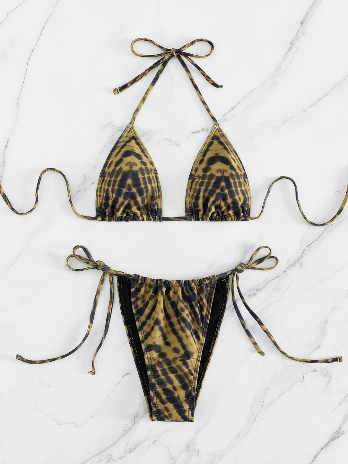 Ретро Полосатый Европейский и Американский Женский Купальник Бикини Без Спины Small коричневый/чёрный
Ретро Полосатый Европейский и Американский Женский Купальник Бикини Без Спины Small коричневый/чёрный