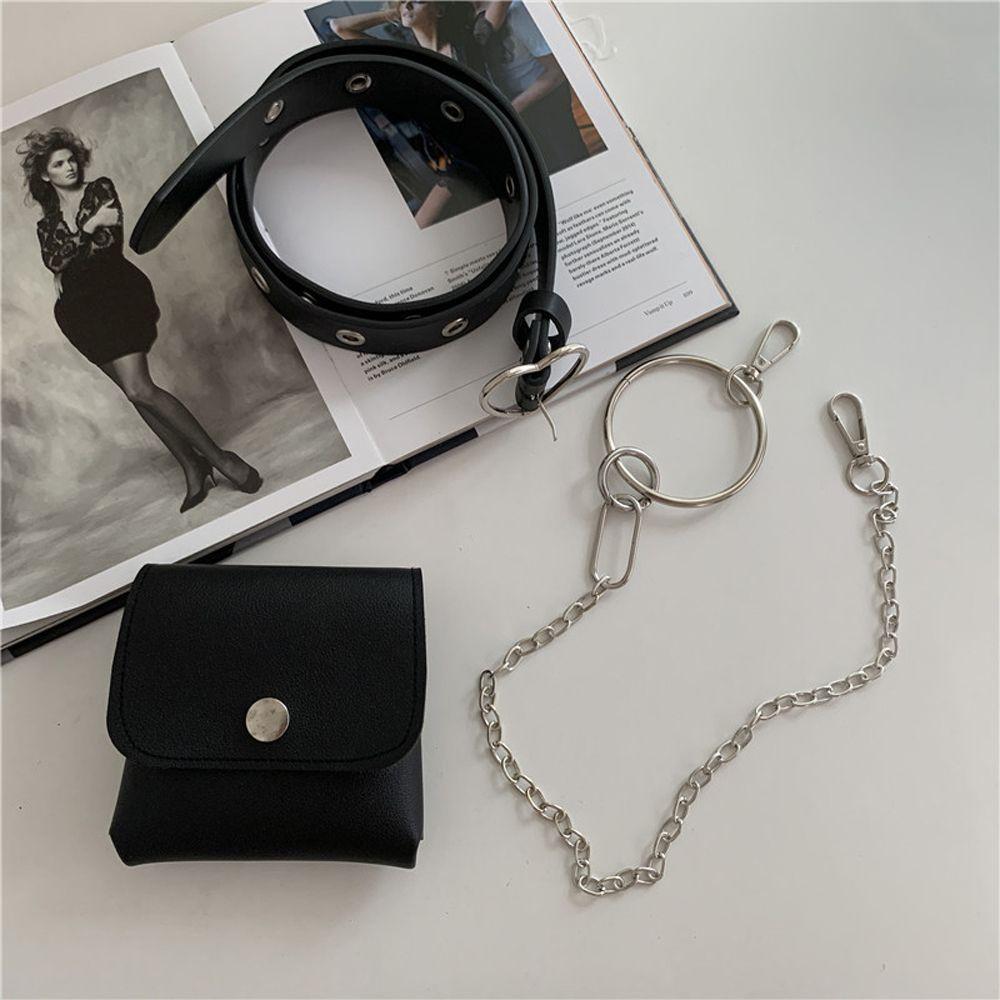 Chain Solid Color PU Leather Metal Buckle Belt Women Waist Belt Corset Belt Adjustable Waistband Belt
Chain Solid Color PU Leather Metal Buckle Belt Women Waist Belt Corset Belt Adjustable Waistband Belt