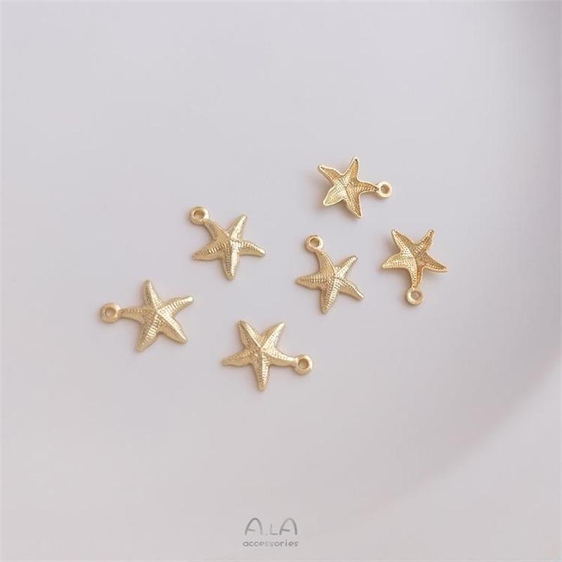 14K Gold-Plated Ocean Series Starfish Charm for DIY Jewelry - Bracelet, Necklace, Earrings, Pendant
14K Gold-Plated Ocean Series Starfish Charm for DIY Jewelry - Bracelet, Necklace, Earrings, Pendant