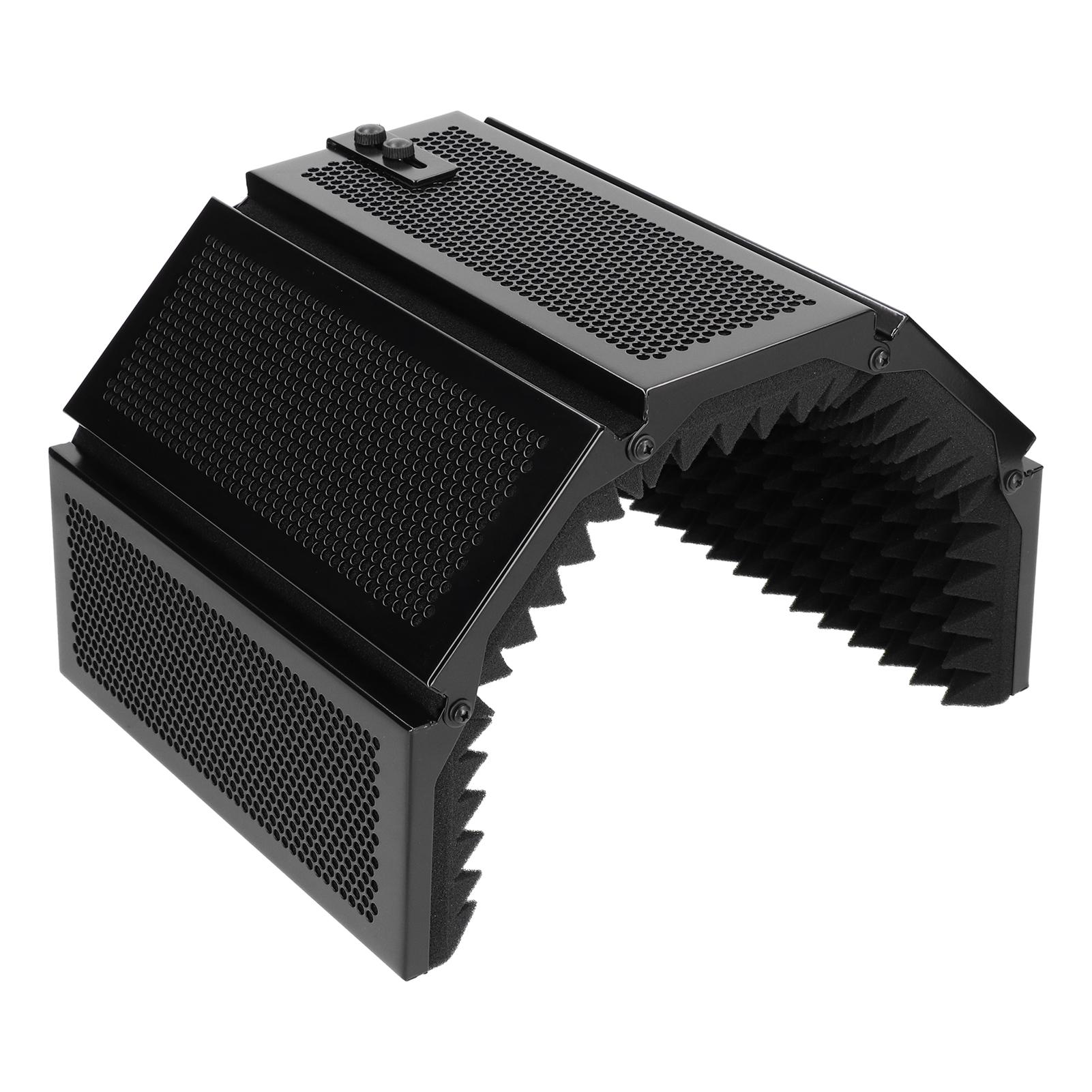 Microphone Isolation Cover Shield Professional 5 Panel Pop Filter Sound Absorbing Foam
Microphone Isolation Cover Shield Professional 5 Panel Pop Filter Sound Absorbing Foam