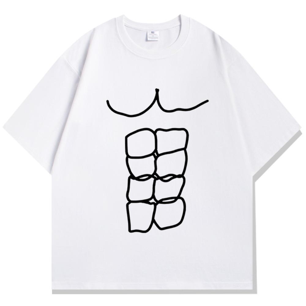 Fun Fitness Abdominal Muscle Print TShirt Womens Short Sleeve TShirt Womens Sports Top Summer Vintage Clothes S
Fun Fitness Abdominal Muscle Print TShirt Womens Short Sleeve TShirt Womens Sports Top Summer Vintage Clothes S