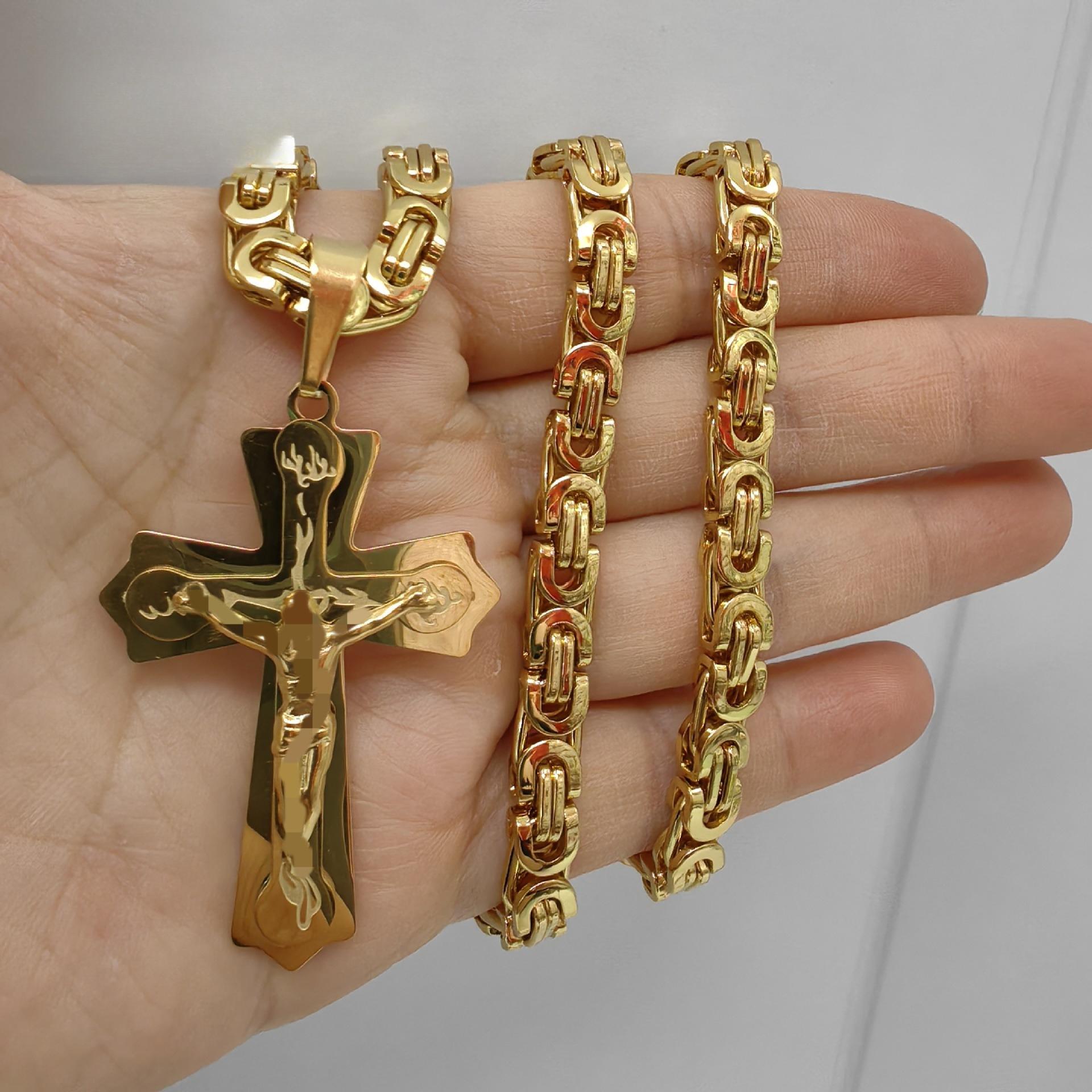 2026 Men s Pendant Necklace Jewelry Fashion Trend Personalized Cross Jewelry Accessories 6MM+55CM
2026 Men s Pendant Necklace Jewelry Fashion Trend Personalized Cross Jewelry Accessories 6MM+55CM