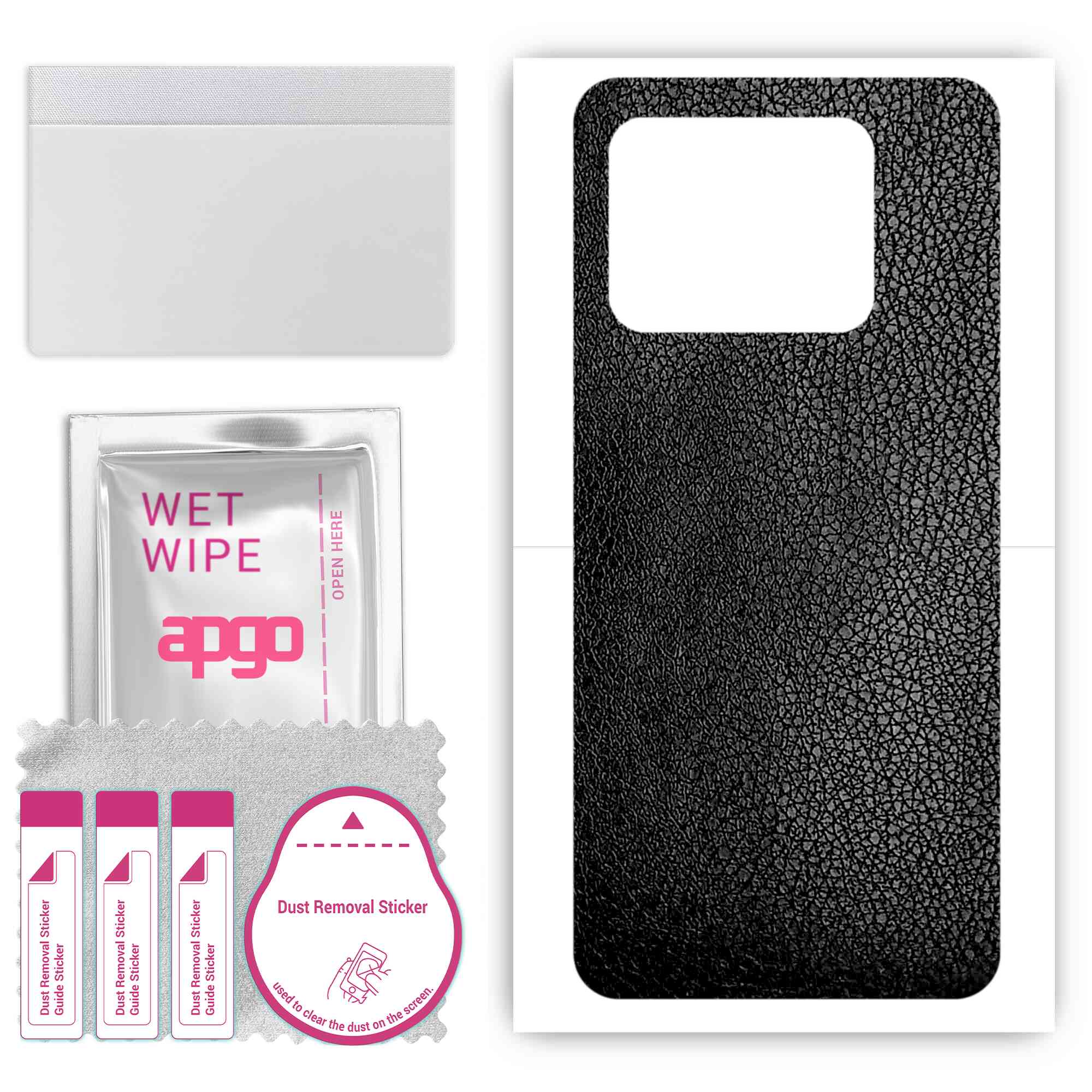 apgo Protective Skin Sticker for the back compatible with Vivo iQOO Neo8, Wrap Film, Foil, Vinyl - Pattern Black Leather
apgo Protective Skin Sticker for the back compatible with Vivo iQOO Neo8, Wrap Film, Foil, Vinyl - Pattern Black Leather