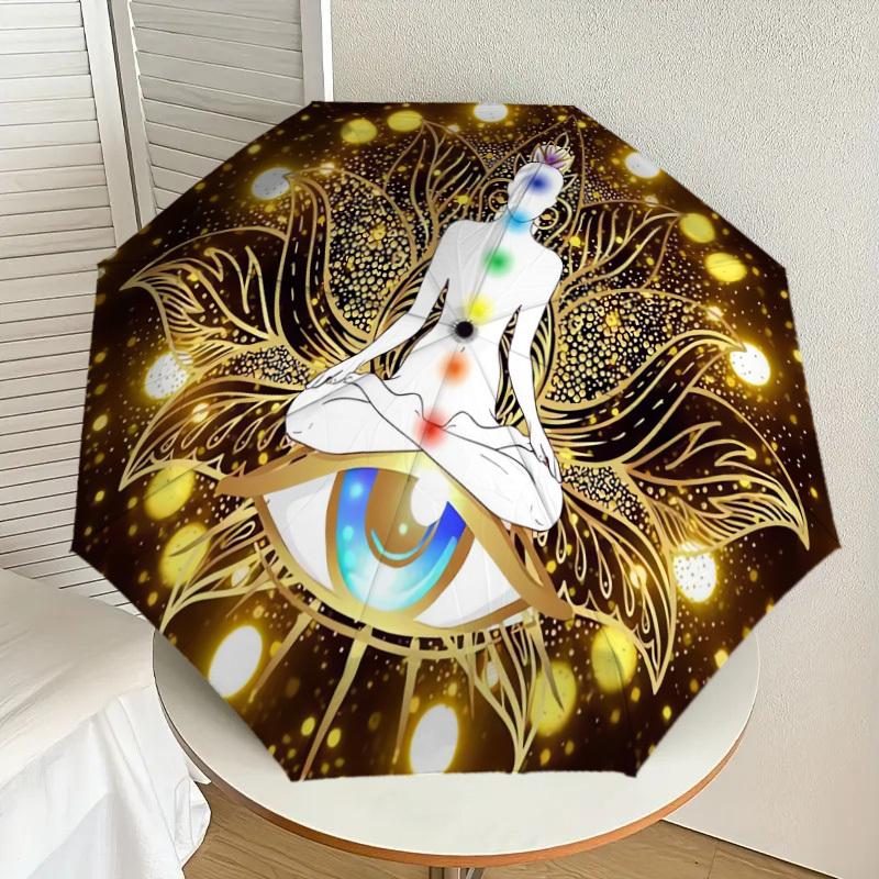1pc Chakra Meditation Lotus Eye Umbrella with Plastic Handle,Suitable for All Seasons Home Travel Outdoor UmbrellaDD546
1pc Chakra Meditation Lotus Eye Umbrella with Plastic Handle,Suitable for All Seasons Home Travel Outdoor UmbrellaDD546