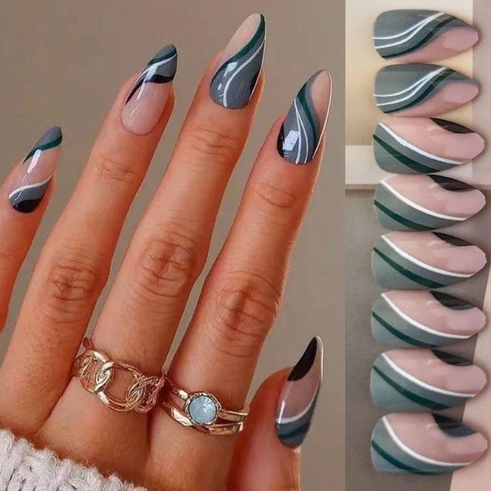 24 шт. Типсы DIY Полное покрытие Пресс для ногтей Французские накладные ногти Миндалевидные длинные
24 шт. Типсы DIY Полное покрытие Пресс для ногтей Французские накладные ногти Миндалевидные длинные
