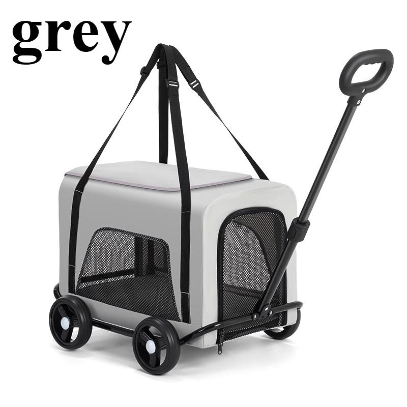 Pet rolling suitcase Large capacity multi-cat carrying bag Medium small dog push cart Portable breathable cage for outdoor use серый
Pet rolling suitcase Large capacity multi-cat carrying bag Medium small dog push cart Portable breathable cage for outdoor use серый