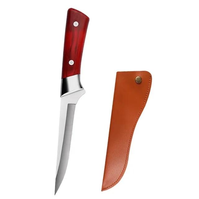 Нож для разделки костей из нержавеющей стали, кованый нож для разделки рыбы, мяса, рыбы, костей, фруктов, овощей, кухонный поварской нож с чехлом
Нож для разделки костей из нержавеющей стали, кованый нож для разделки рыбы, мяса, рыбы, костей, фруктов, овощей, кухонный поварской нож с чехлом