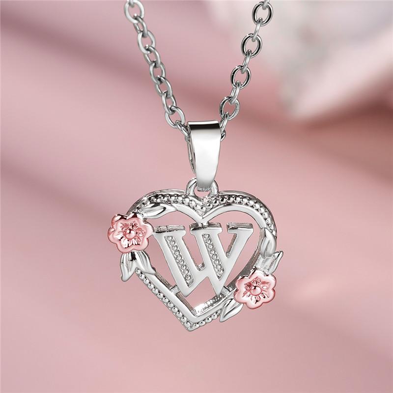 Cute Female A-Z Letter Flower Pendant Necklace Color Wedding Jewelry Gift For Women
Cute Female A-Z Letter Flower Pendant Necklace Color Wedding Jewelry Gift For Women