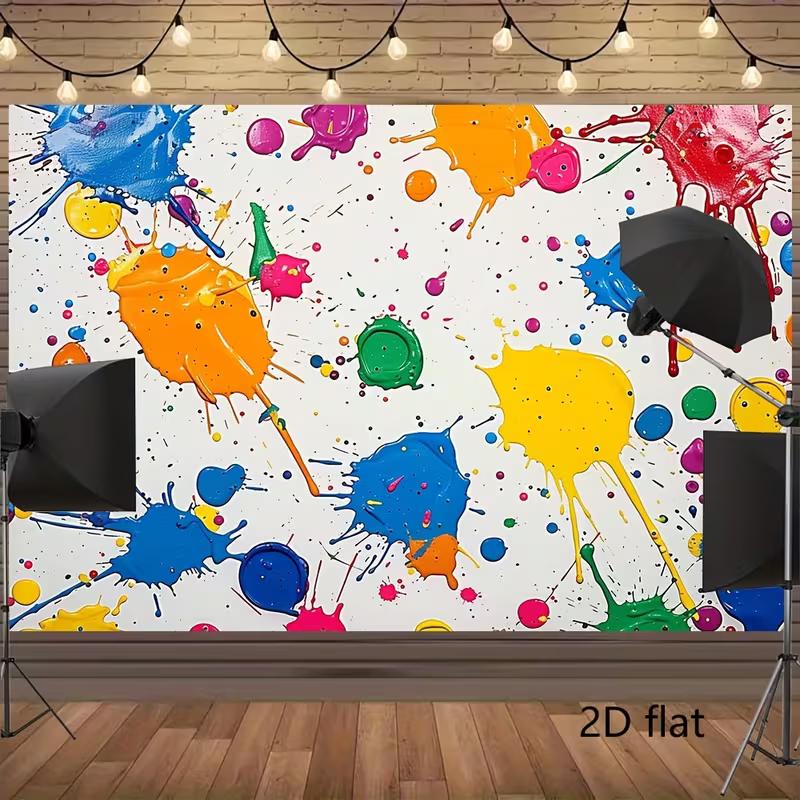 2D Flat Printed Colorful Paint Splash Background for Themed Events 47.2x31.5inch/120*80cm
2D Flat Printed Colorful Paint Splash Background for Themed Events 47.2x31.5inch/120*80cm