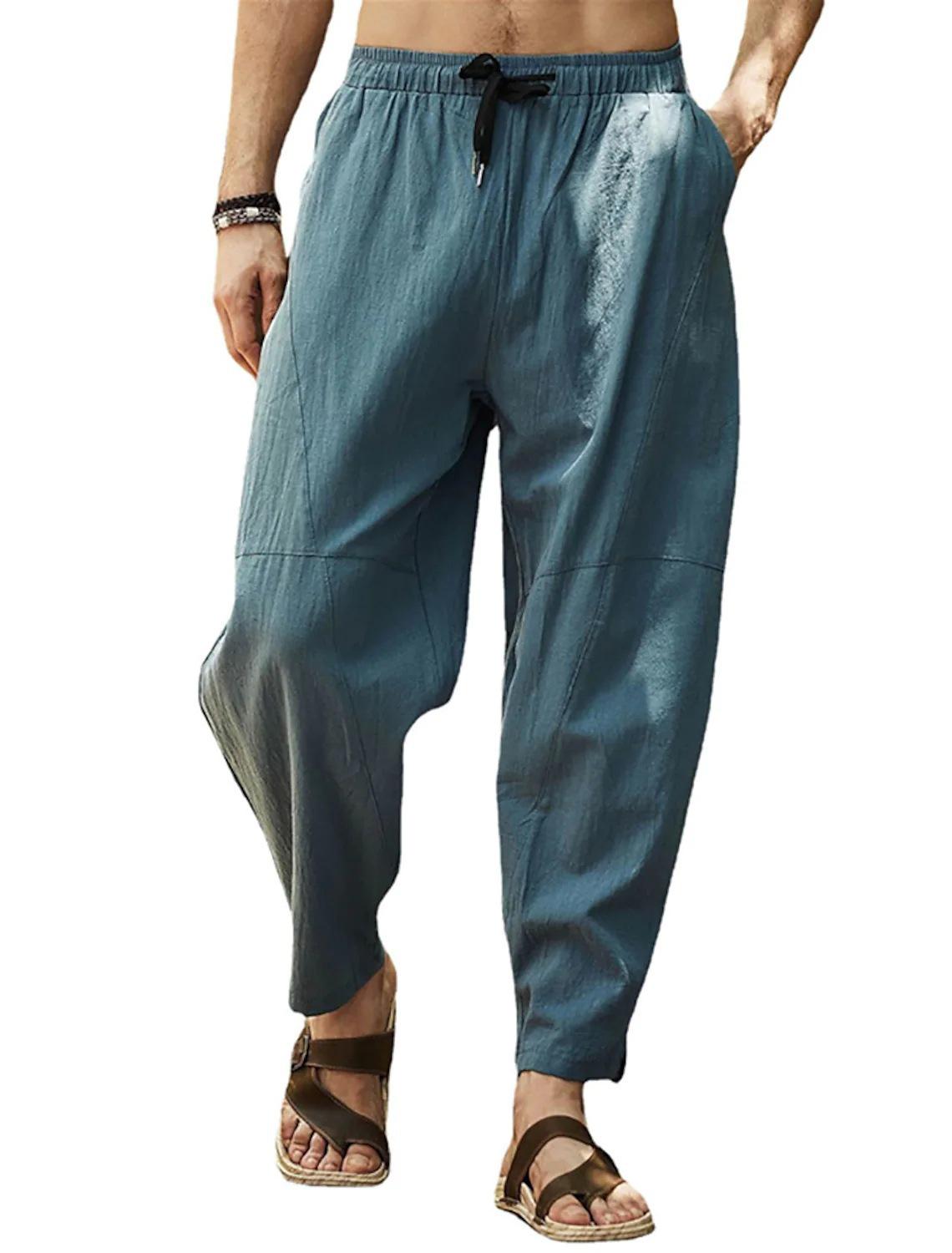 2023 Men s Plus Size Cotton Linen Drawstring Hip Hop Pants, European & American Style, Loose-Fit Lantern Cropped. M озеро синього кольору
2023 Men s Plus Size Cotton Linen Drawstring Hip Hop Pants, European & American Style, Loose-Fit Lantern Cropped. M озеро синього кольору